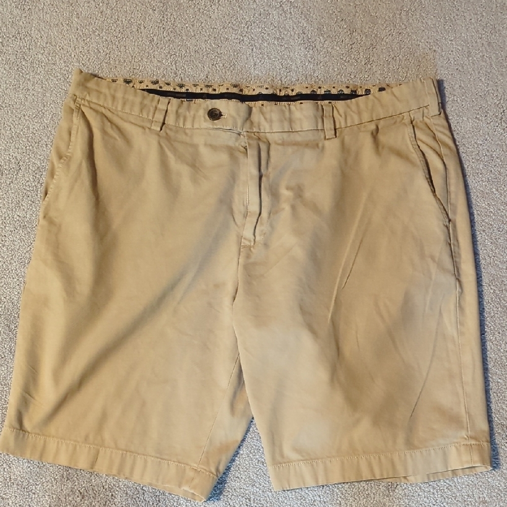 Brooks Brothers Tan Flat Front Shorts